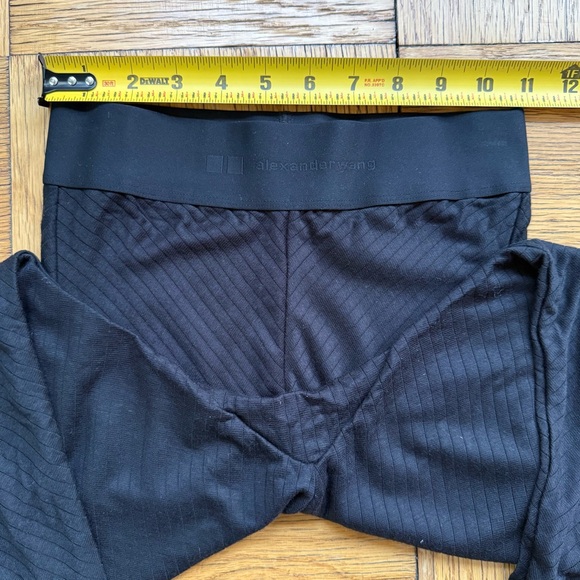 NWOT Alexander Wang x Uniqlo Heattech Extra Warm Ribbed Leggings, Size XS, Black - Picture 7 of 9